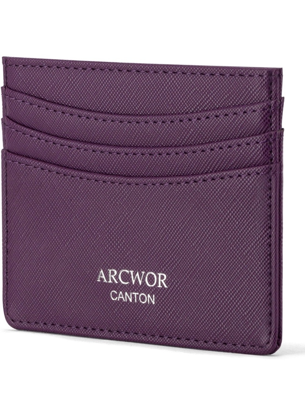 Purple Slim Wallet Card Holder